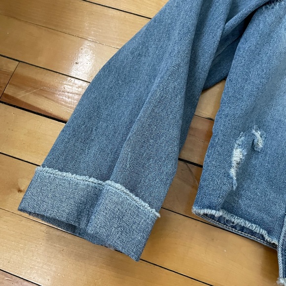 NOISY MAY - Reversed Style Denim Jacket - Picture 3 of 7